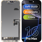 MP Apple iPhone 16 Pro Max MP Écran avec écran tactile OLED FHD 120Hz Diagnostic Noir avec cadre