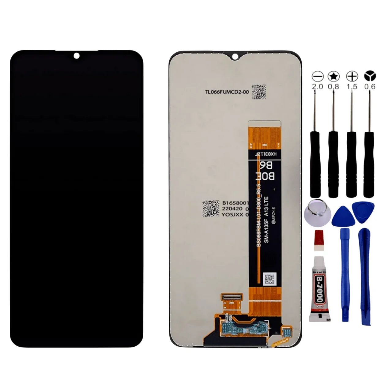 NONE A13 A135F A135M A135N A135U LCD + Gereedschap + zelfklevend scherm