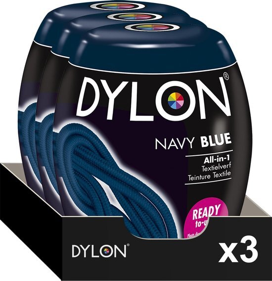 Dylon Textielverf Voor De Wasmachine Navy Blue Voordeelverpakking