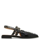Steve Madden Galanti lak slingback loafers zwart