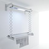 Foxydry Air Elektrische wandgedragen wasdroger, 160 cm – staal en aluminium