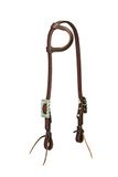 Weaver Leather Working Tack Sliding Ear Headstall, Scalloped Hardware, Golden Chestnut, Model: 10-0594
