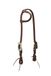 Weaver Leather Working Tack Sliding Ear Headstall, Scalloped Hardware, Golden Chestnut, Model: 10-0594