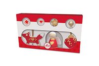 Trudi Rode kerstdecoratieset (3 stuks)