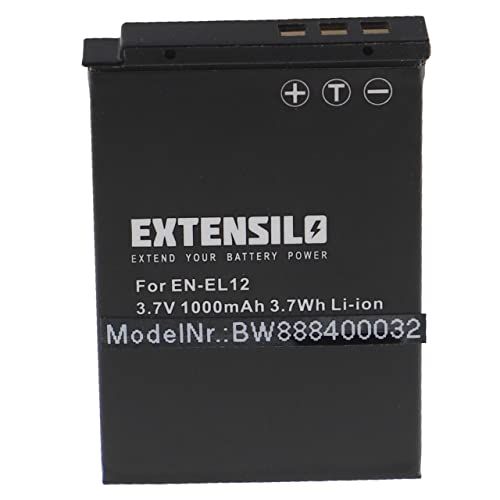 EXTENSILO Accu voor Nikon CoolPix S610, S620, S630, S6100, S6150, S6200 camera - 1000 mAh