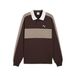 PUMA Sweatshirt 'T7' chocoladebruin / brokaat / wit