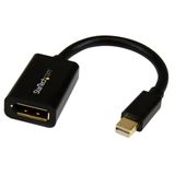 StarTech.com 15cm Mini DisplayPort naar DisplayPort Video Verloopkabel M/F - Zwart