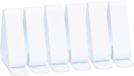 Pinces de nappe plastique - 12x - blanc - 5 x 4 cm