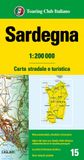 Sardegna Carta stradale e turistica- Sardinia