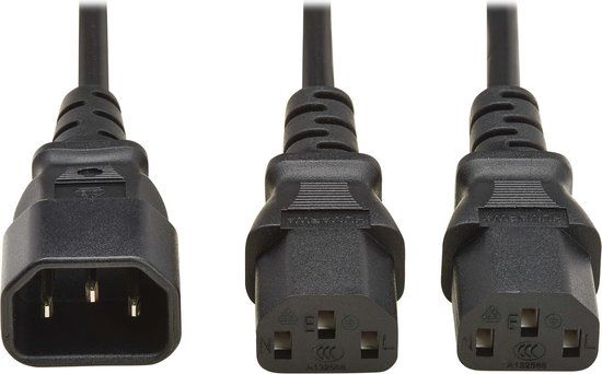 Eaton P004-02M-2C13EU electriciteitssnoer Zwart 2 m IEC C14 IEC C13