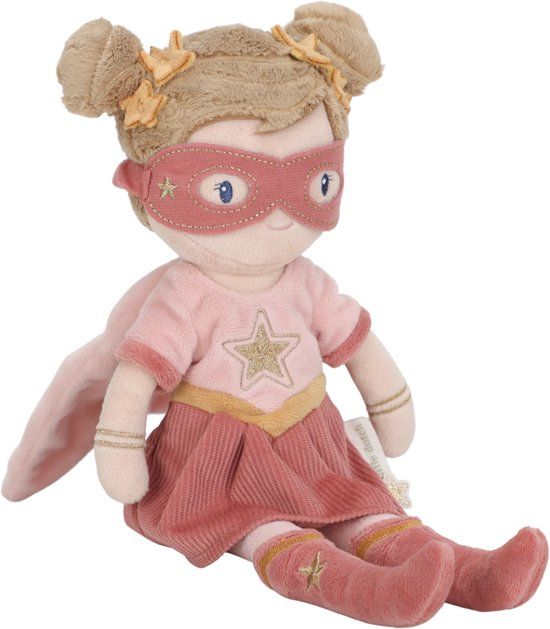 Little Dutch Superhero Knuffelpop Rosa - 35 cm