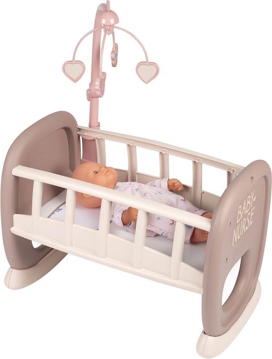 smoby Baby Nurse Poppenwieg met mobiel