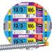 Southwire 68583423 100-Voet 12-Gauge 3-Dirigent Type MC Kabel, Aluminium