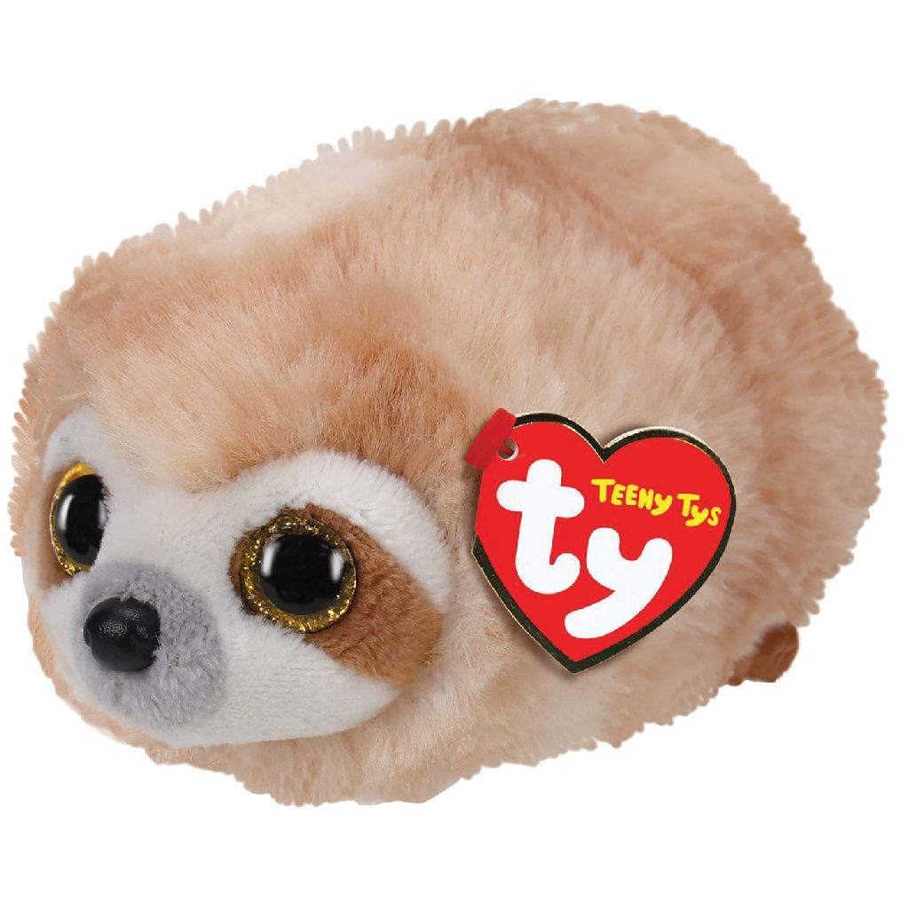 TY Teeny's Dangler Sloth - 10cm - Pluche - Bruin/Wit - 3+ jaar