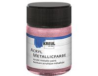 KREUL 77574 - Acryl metallic verf, 50 ml potje in metallic roze