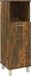 vidaXL Armoire de salle de bain 30x30x95 cm bois de pin traité chêne fumé