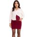 O46BPX (MB1) Bordeaux Maternity Mini Corduroy Skirt 939056
