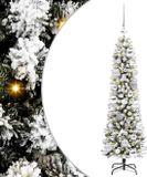 vidaXL Kunstkerstboom Wit 120 cm PVC en Metaal en Plastic