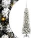 vidaXL Kunstkerstboom Wit 120 cm PVC en Metaal en Plastic