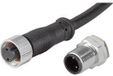 TRU COMPONENTS 1229336 Ronde connector afgewerkt Bus, recht, Stekker, inbouw Totaal aantal polen: 2 1 stuk(s)