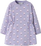 NAME IT Jurk 'NMFOlini' lila / rosa / zwart