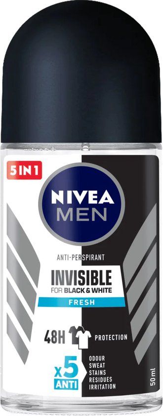 Nivea INVISIBLE FOR BLACK & WHITE FRESH DEO ROLLER 50 ML