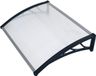 AXI Lux Auvents de porte et de véranda Noir – 128 x 75 x 24 cm
