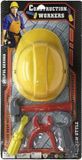 Construction Workers BigBuy Fun Gereedschapsset met Helm 118700 Rood/Geel/Grijs Unisex Kinderen One Size