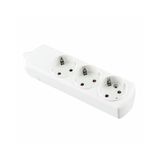 Witte basis met 3 draadloze stopcontacten