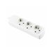 Witte basis met 3 draadloze stopcontacten