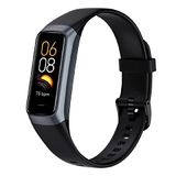 motiofit Amoled Active (2023) Smartwatch fitnesstracker incl. temperatuur 70 Facewatches zwart, Normaal