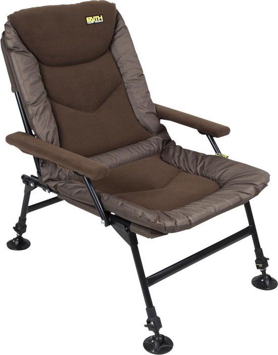 Faith Carp Tackle Faith Mistress Chair L - Karperstoel - Visstoel - Campingstoel - Armleuning - Comfortabel - Fleece Zitting - Stevig - Verstelbaar - Opklapbaar - Groen