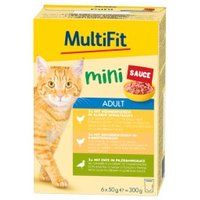 MultiFit Mini Adult Kattenvoer Multipack Saus Gevogelte 6x50 g