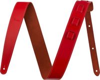 Fender Essentials Lederen Gitaarband Rood