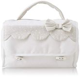 FILET - Cosmeticakoffer I Italiaans product I voor pasgeborenen/peuters I geborduurde applicaties I katoen buiten en polyester binnen - wit, beige