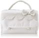 FILET - Cosmeticakoffer I Italiaans product I voor pasgeborenen/peuters I geborduurde applicaties I katoen buiten en polyester binnen - wit, beige
