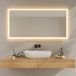 EMKE Badkamerspiegel met ledlicht, 120 x 60 cm, 3000 K, warmwit