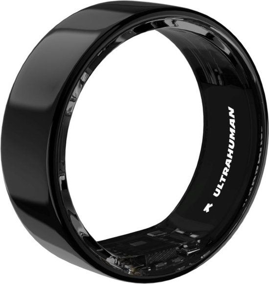 Ultrahuman Ring Air - Aster Black - Ringmaat 6 - Smart Ring