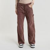 G-Star Bowey 3D Carpenter Loose wmn Jeans Dames 32/30 Faded Brown Stone GD Katoen