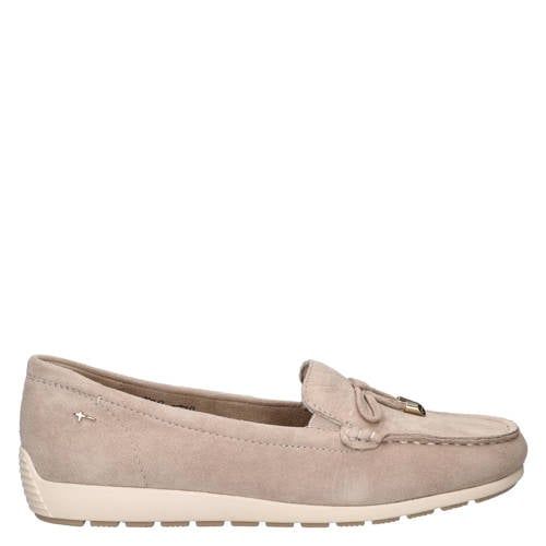 Tamaris suède mocassins beige