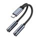 MMOBIEL USB-C naar Dual 3.5mm Aux Audio Hoofdtelefoon Splitter 16 Bit | Type-C naar Dual 3.5mm Vrouwelijke Hoofdtelefoon Audio Jack Adapter voor iPhone 18 17 16 15, iPad Air/Pro,MacBook, Galaxy S26