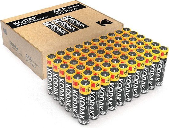 Kodak Xtralife AAA Alkaline Batterijen - 60 stuks