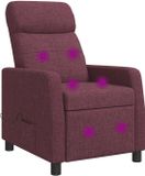vidaXL - Fauteuil - Violet - Tissu