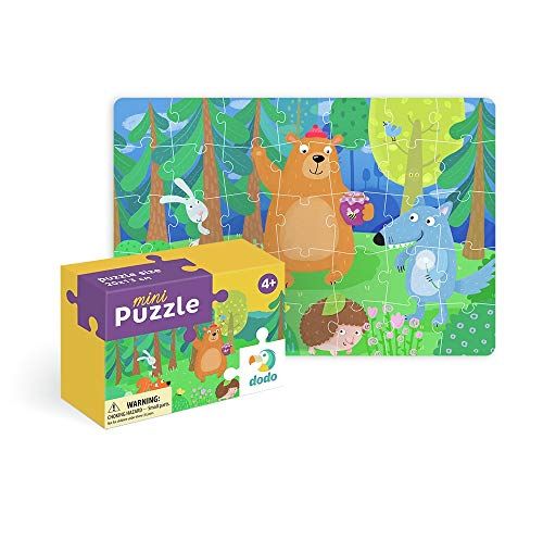 DODO D300346 Educatieve Mini Teddy En Zijn Vrienden Puzzel 35 Stuks, Verschillende