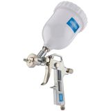 Draper Gravity Feed Luchtspuitpistool | 500 ml spuitpistool luchtcompressor | instelbare luchtstroom | 92971, zilver
