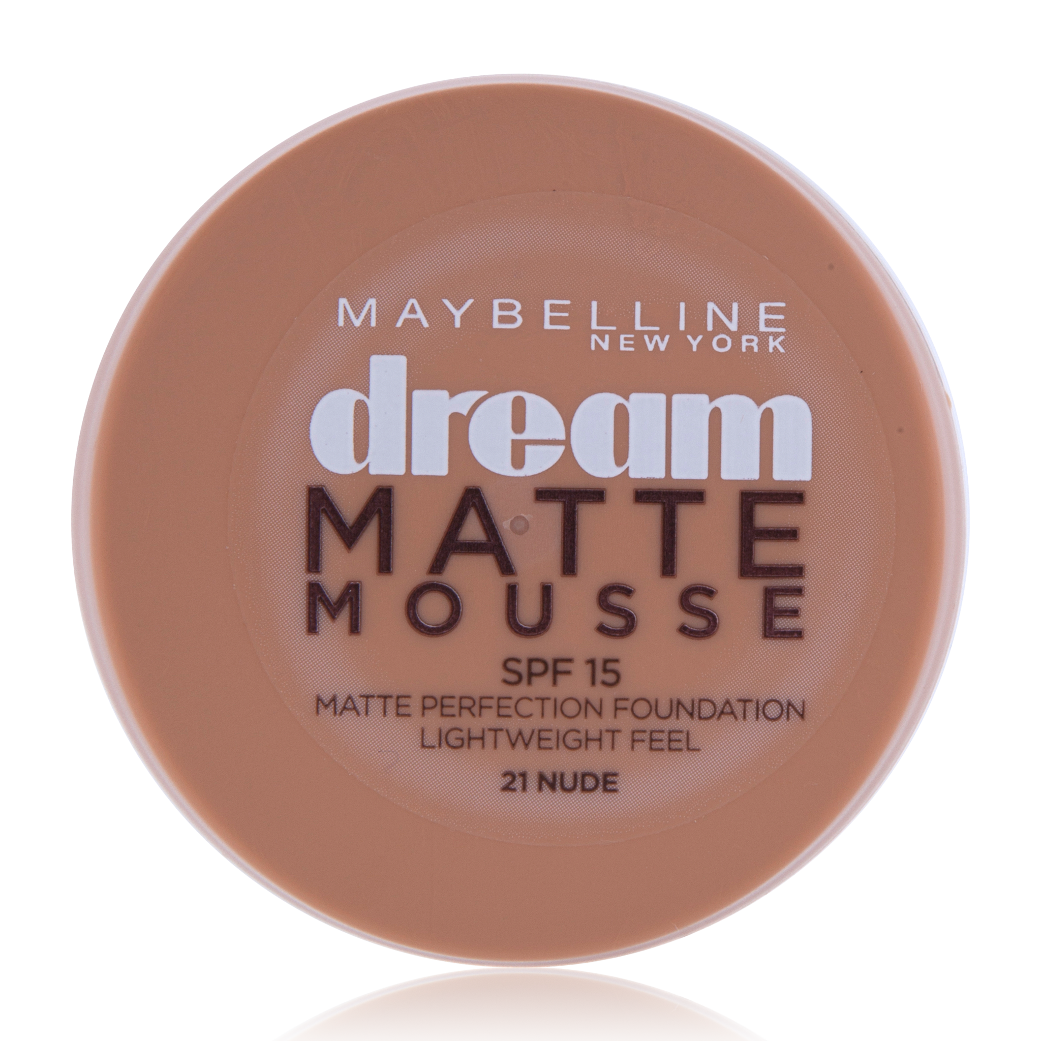 Maybelline Dream Matte Mousse Mattifying Foundation + Primer - 21 nude - Matterende Foundation met Medium Dekking - 18 ml