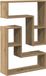 vidaXL Wandschappen kubus 2 stuks 50x15x50 cm hout artisanaal eiken