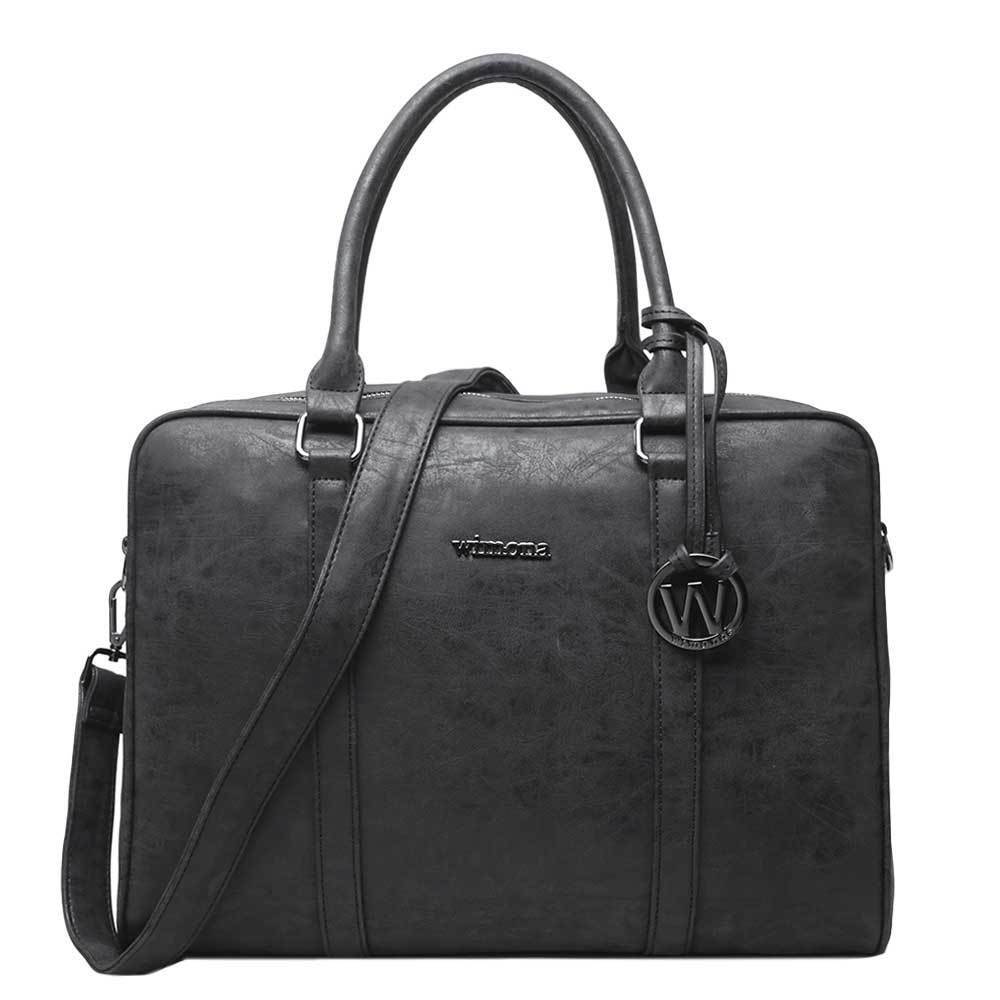 Wimona Luciana Dames Laptoptas black Zwart