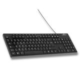 Bluestork KB-Media-Off/FR - USB bekabeld toetsenbord - Azerty toetsenbord met 15 multimedia-toetsen, eenvoudige verbinding, licht en robuust design - Ergonomisch toetsenbord, stil - Windows en Linux