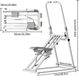 Appareil d'escalier - Appareil de fitness vertical - Pliable - Inclinaison réglable à 3 positions - Pédales antidérapantes - Convient pour un poids jusqu'à 150 kg - Blanc